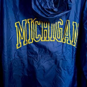 Vintage Michigan Wolverines Pro Player NCAA Packable Windbreaker Jacket XL